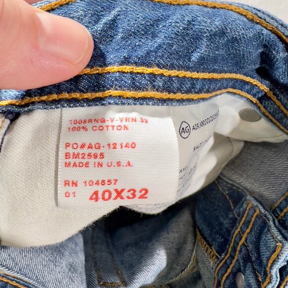 Adriano Goldschmied Denim Jeans the Hero Relaxed Men's 40W x 32L Made In USA - Picture 4 of 14